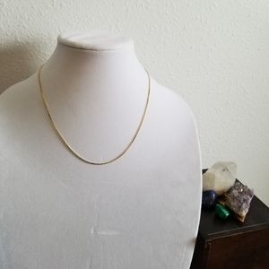 Gold flat chain - 20 inches